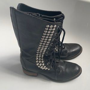 Steve Madden Studded Zip Up Boots